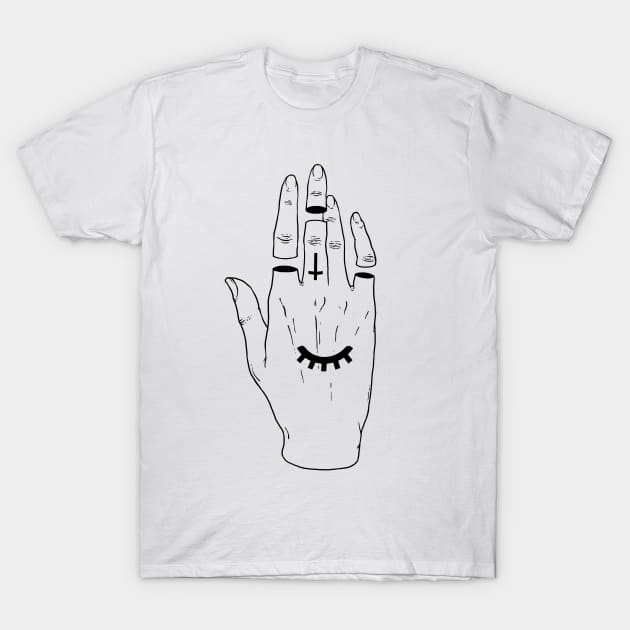 Occult Hand T-Shirt by Deniart